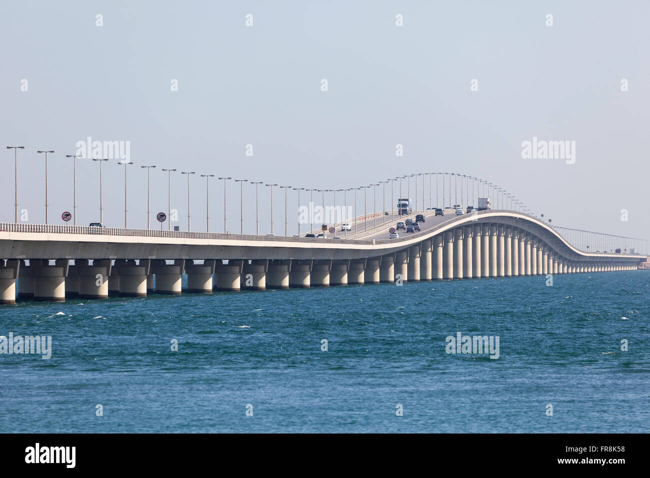 Re Fahd Causeway in Bahrain Foto Stock