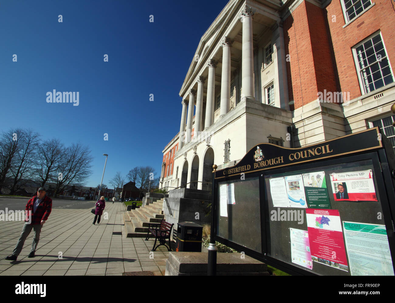 Chesterfield Town Hall in Chesterfield Town Center, Derbyshire England UK UE - 2016 Foto Stock