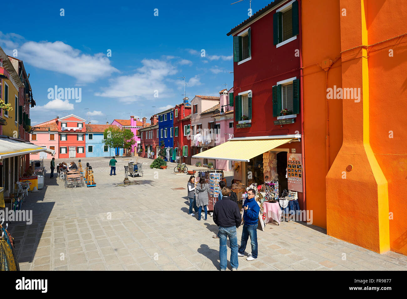 Isola di Burano, Venezia, Italia e Europa Foto Stock