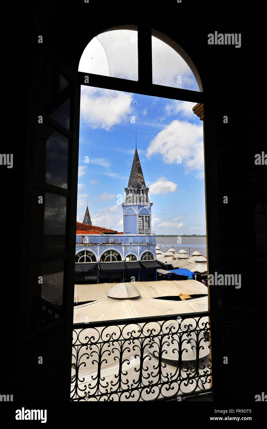 Ver-o-pesos nel centro storico di Belem Foto Stock