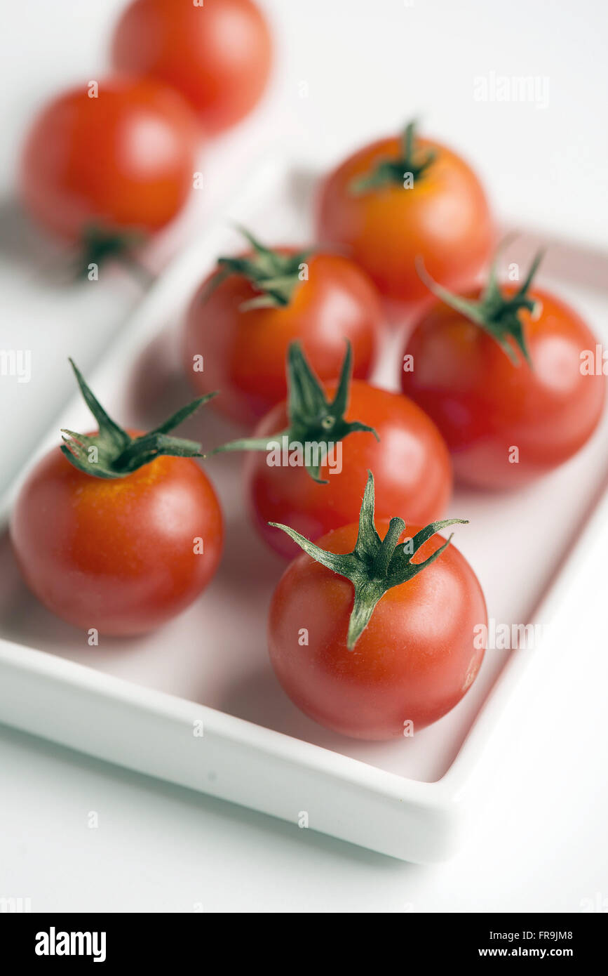 Tomates cereja Foto Stock