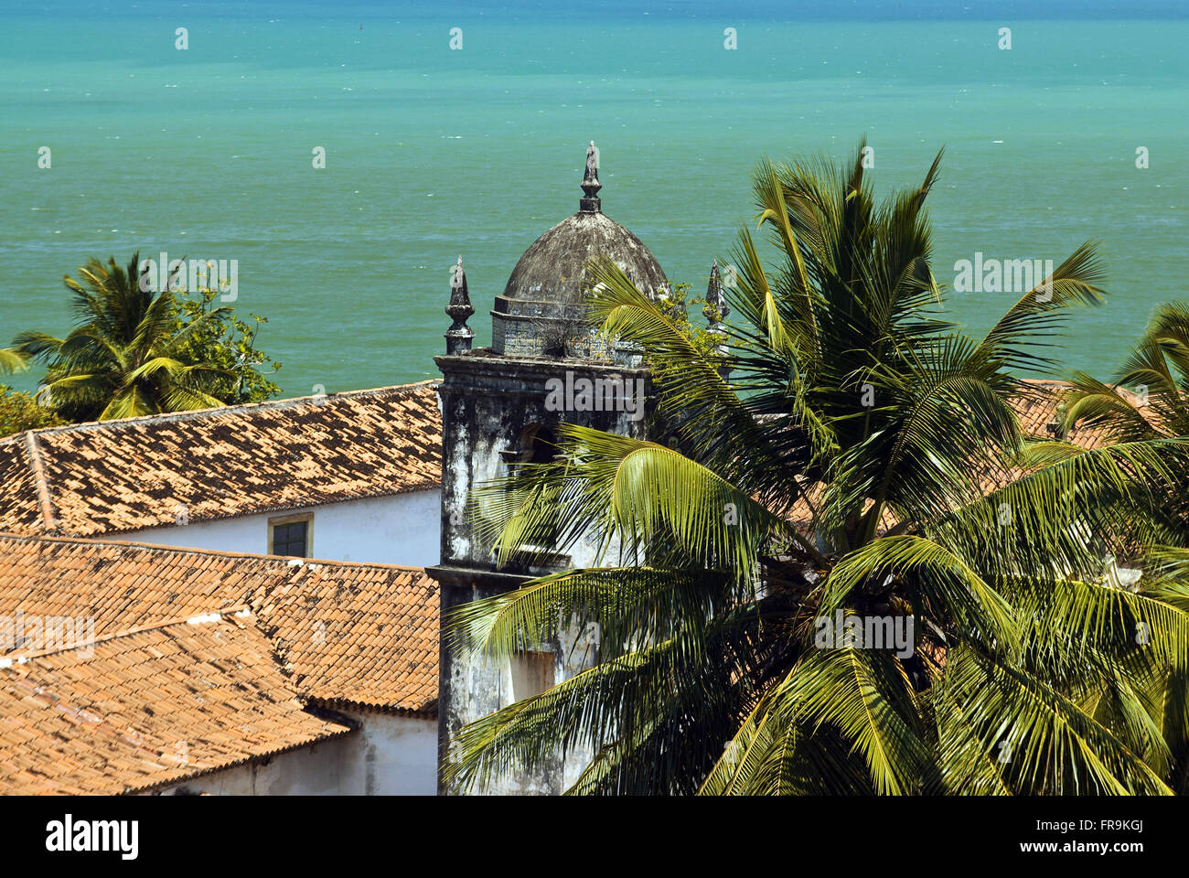 La torre della chiesa di Nostra Signora della Neve - complesso architettonico del convento di San Francisco Foto Stock