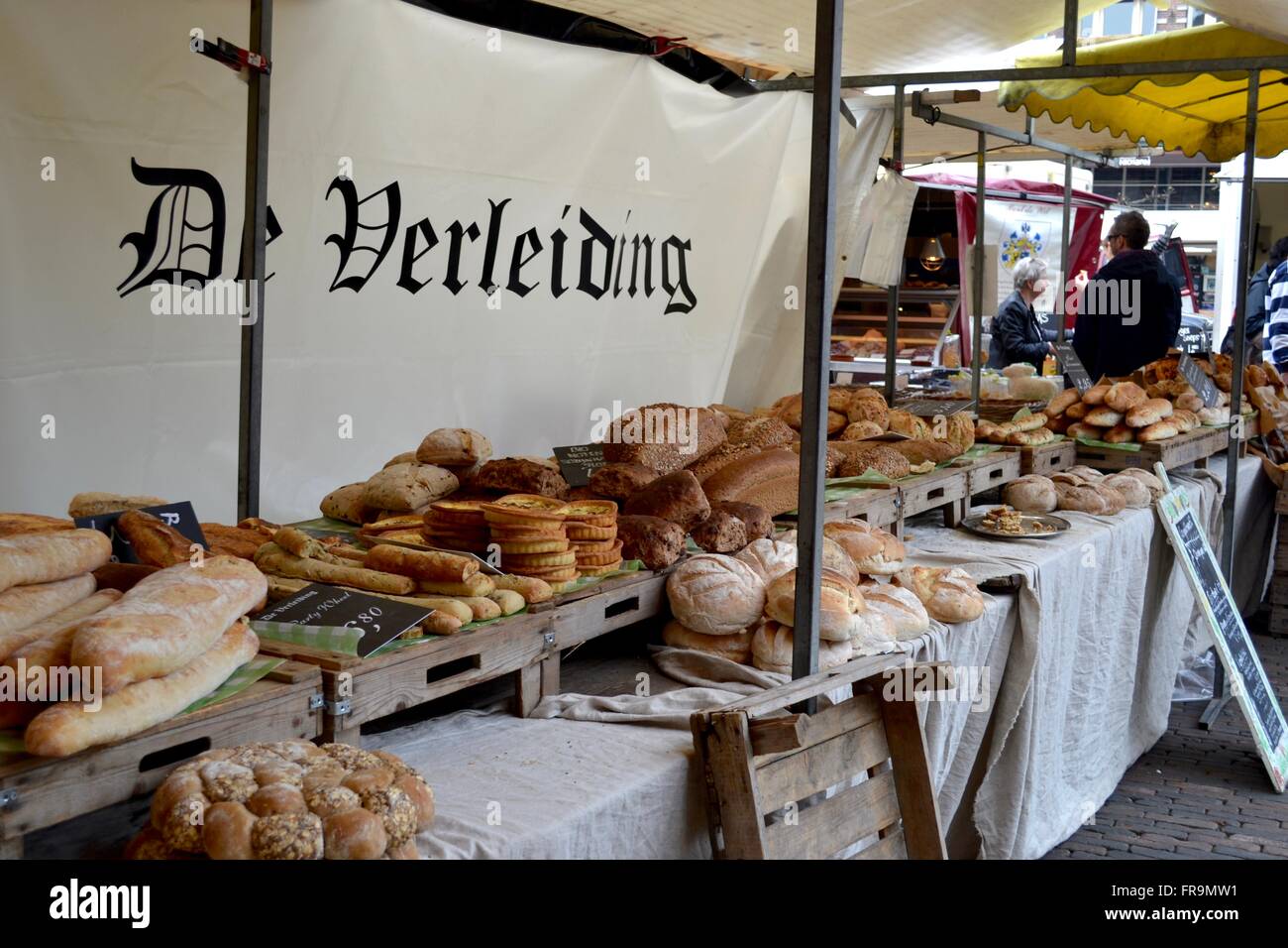 Pressione di stallo di pane in Haarlem Foto Stock