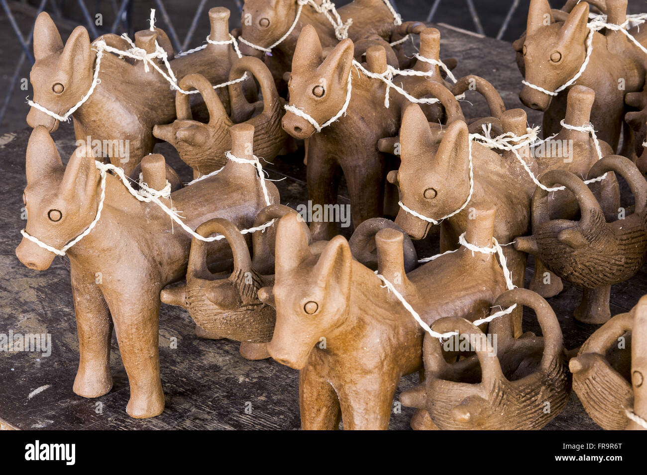 Scultura in argilla di Maria do Socorro Marreiros - noto come Lia Foto Stock