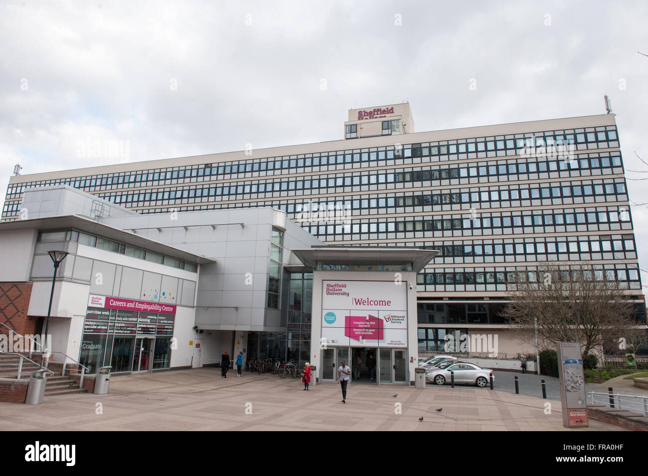 Sheffield Hallam University Owen edificio Howard Street Sheffield South Yorkshire Foto Stock