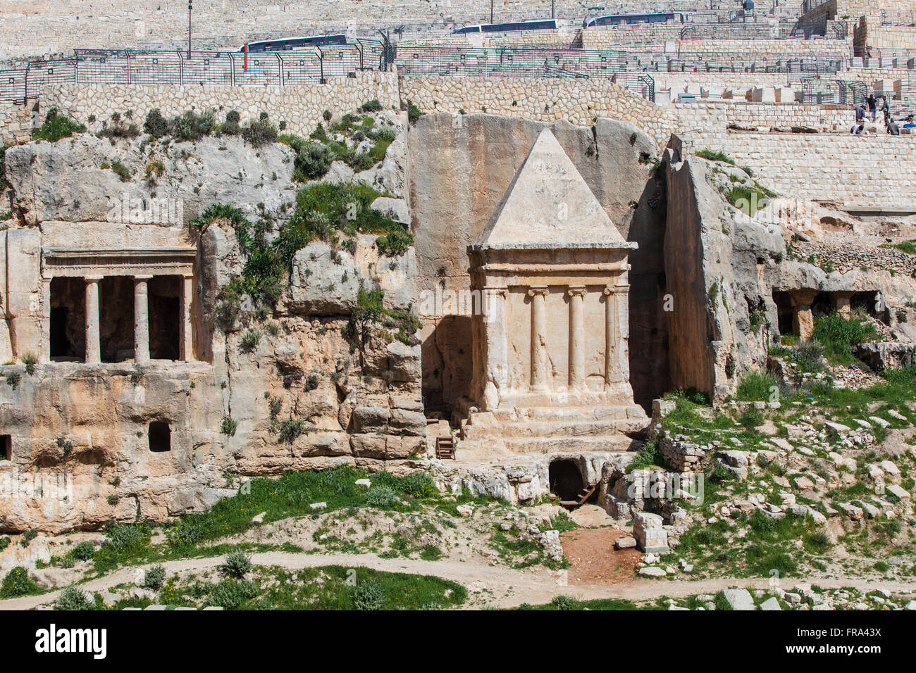 Tomba di Zaccaria; Gerusalemme, Israele Foto Stock