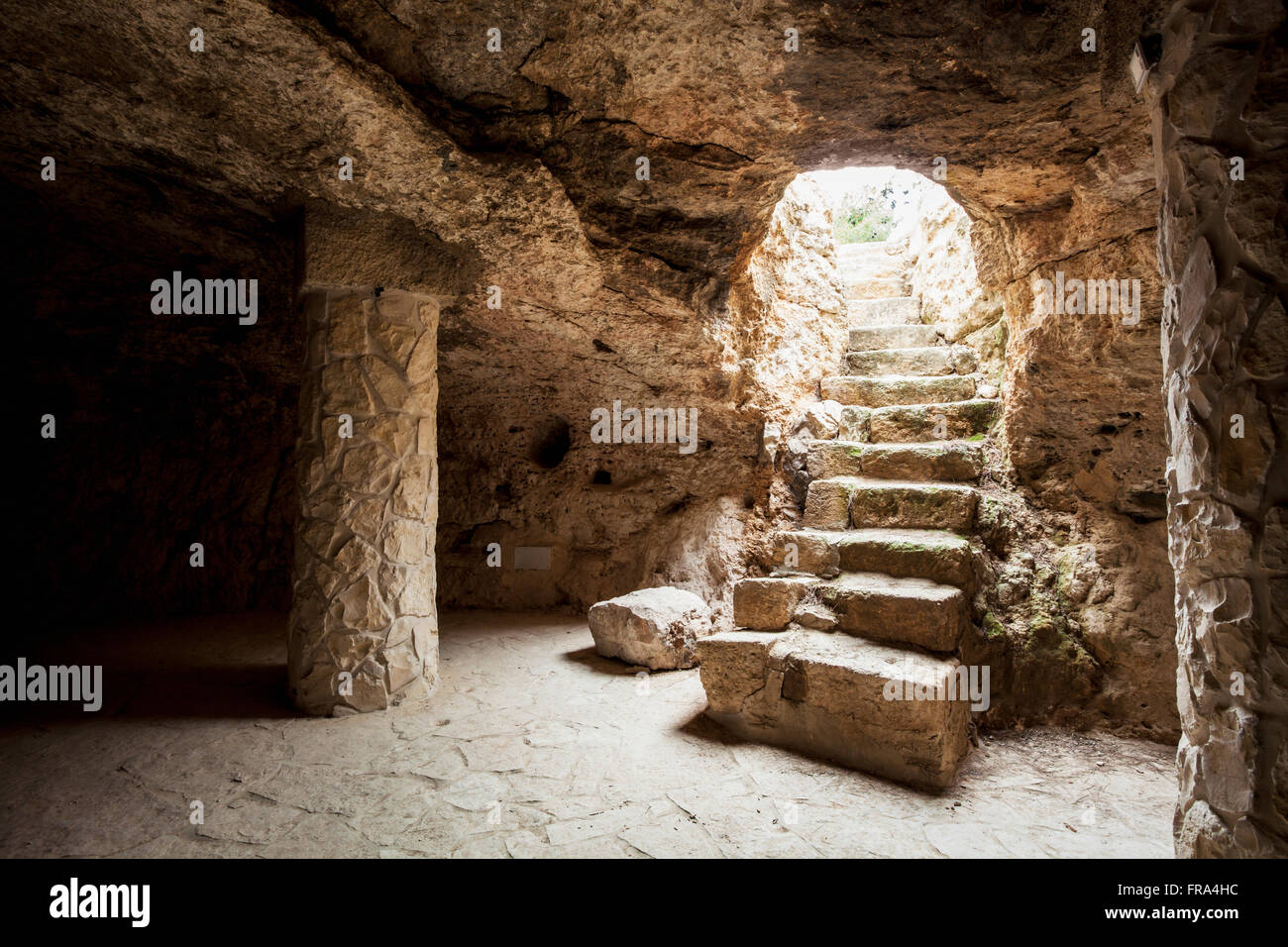 Il campo dei pastori è detto che sia il luogo in cui i pastori guardavano le loro greggi di notte e gli Angeli apparivano loro con l'annuncio... Foto Stock