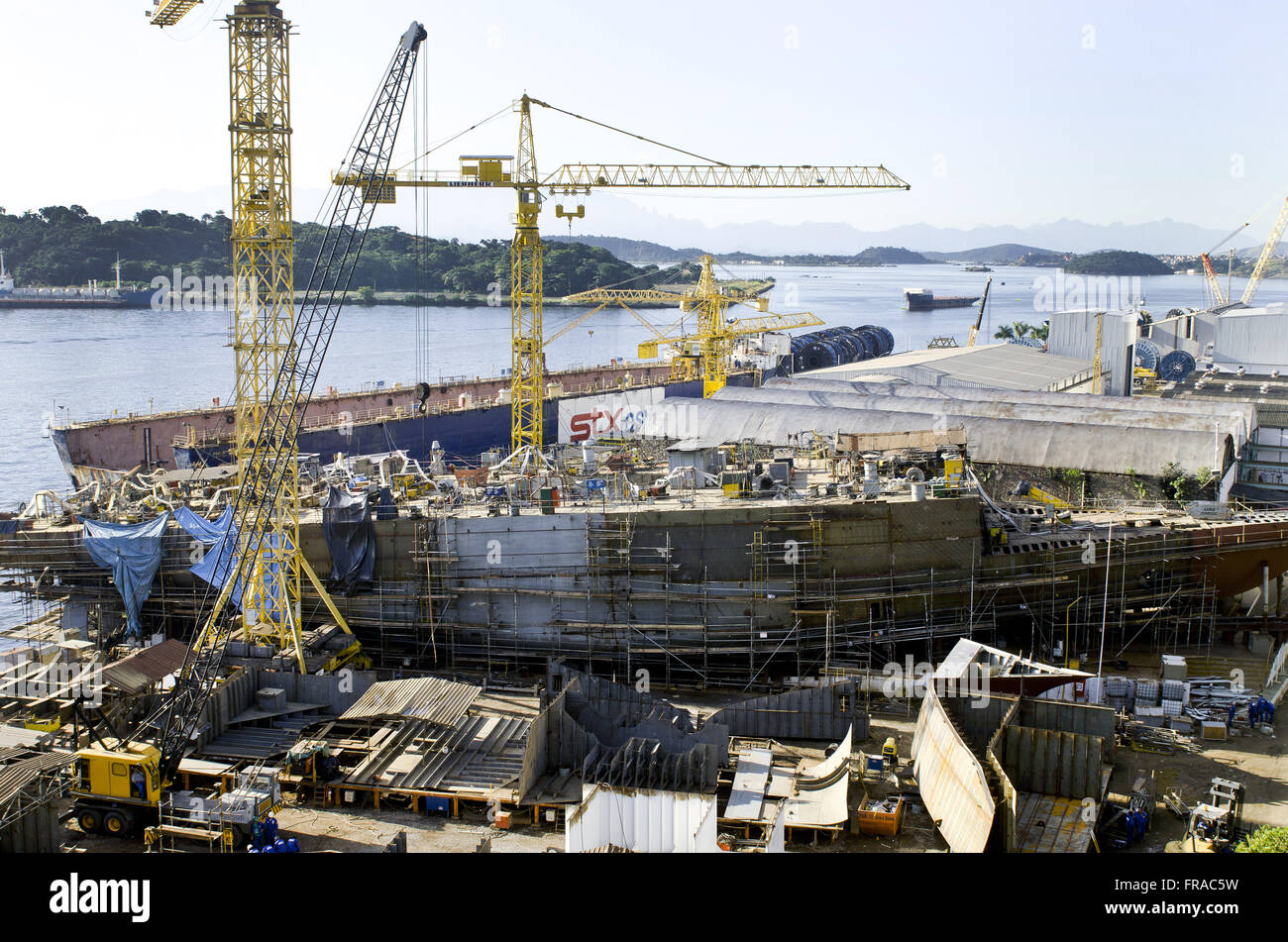 La costruzione navale - STX cantiere in Ilha da Conceicao Foto Stock