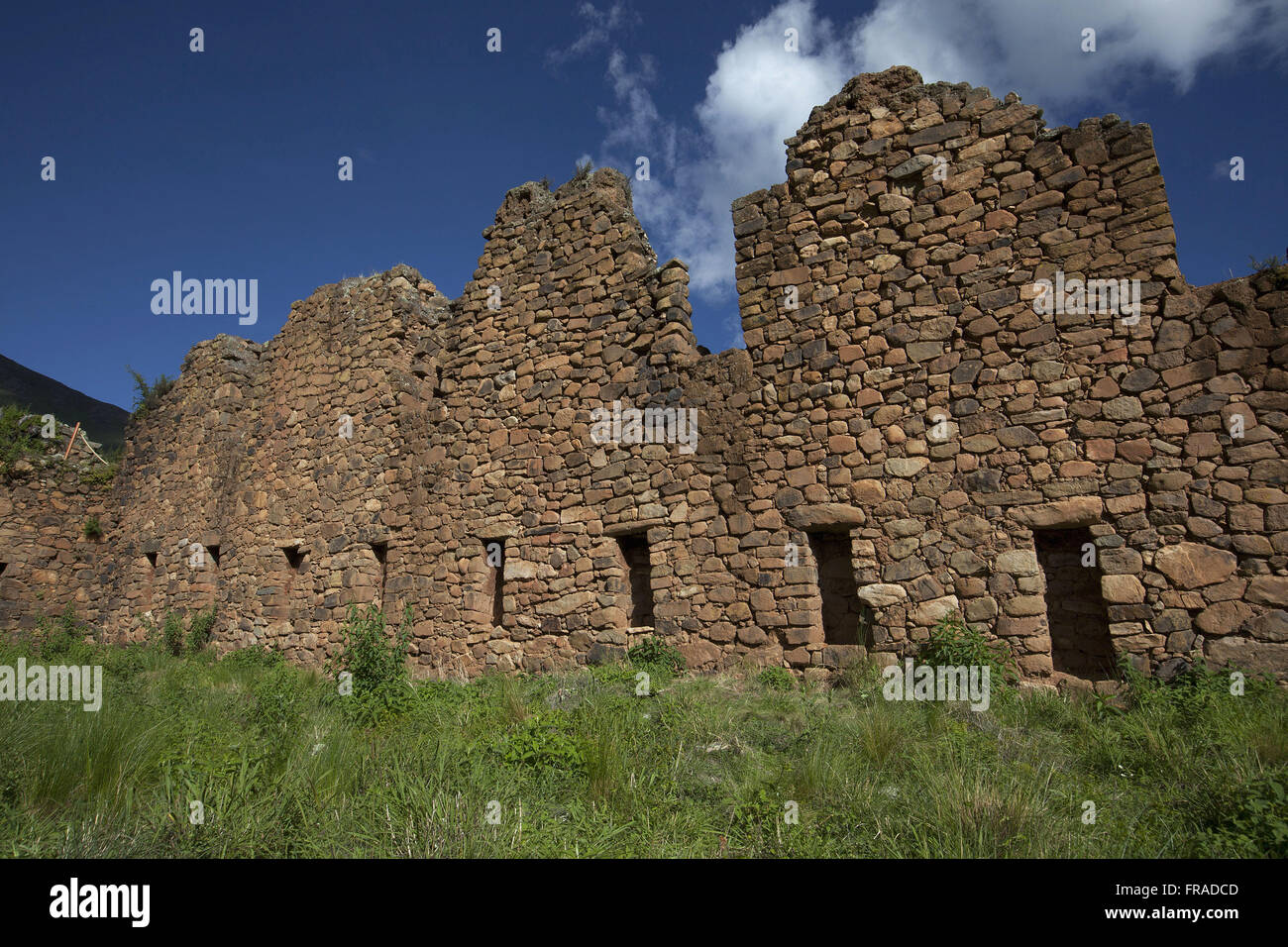 Rovine di Incallajta - complesso archeologico costruito dal 1463 al 1472 - Ciudad del Inca Foto Stock