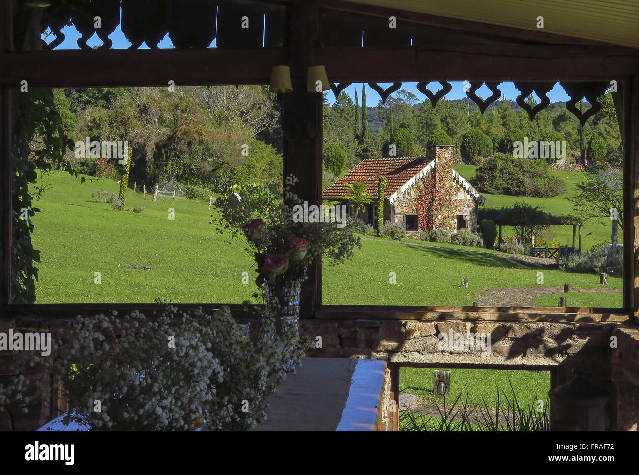 La facciata dell'Hotel La Hacienda Foto Stock