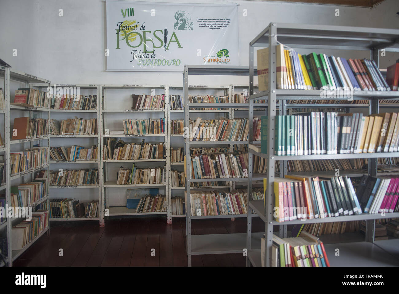 Biblioteca della Casa della Cultura Abel de Jesus Goncalves Foto Stock