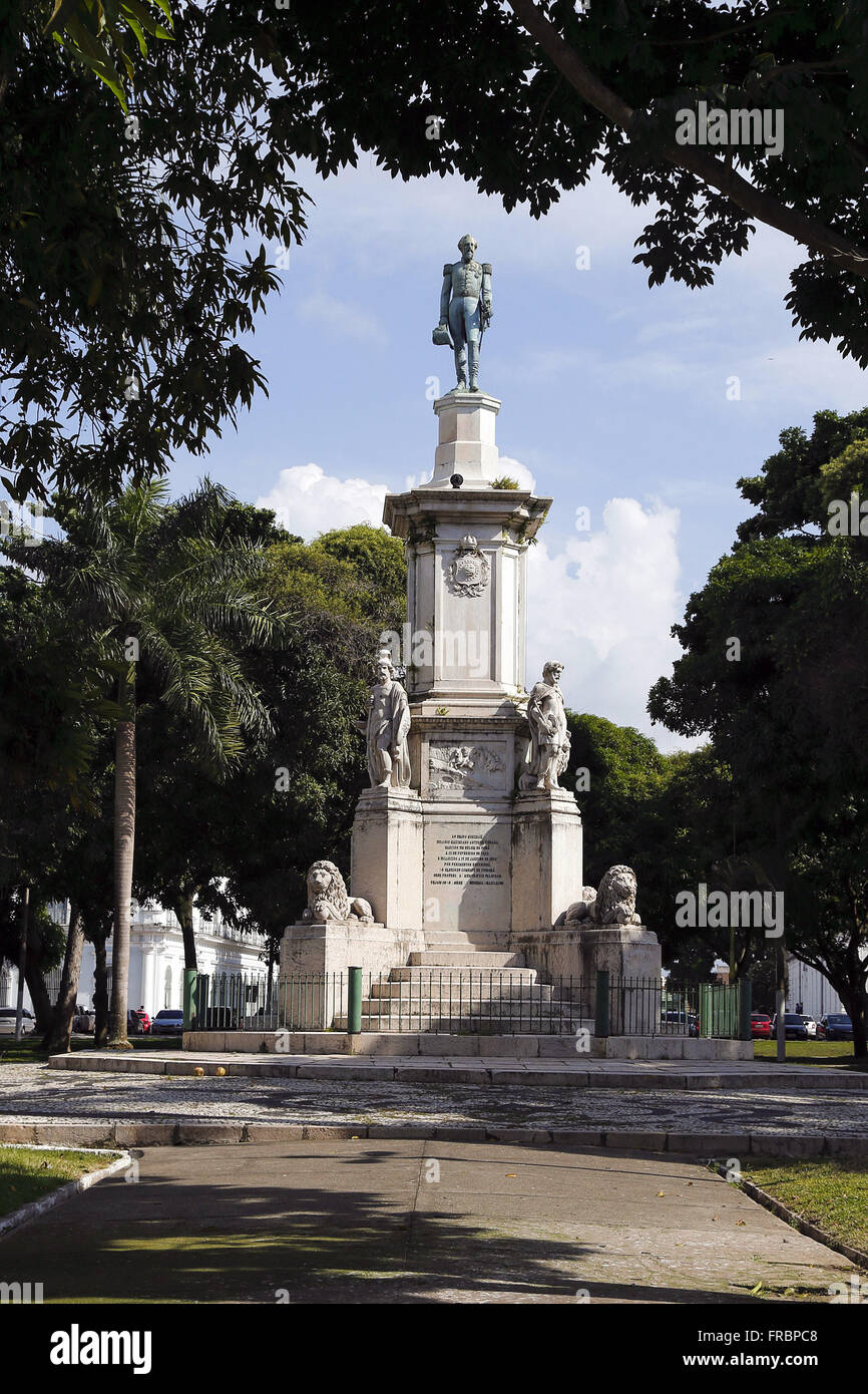 Monumento a Gurjão generale in Dom Pedro II Square - l'artista&#39;s lavorare Germano José de Salles Foto Stock