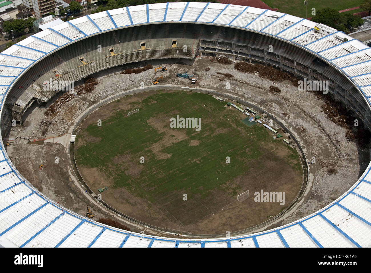 Vista aerea del Maracana Stadium - lavori preparatori della Coppa del Mondo 2014 Foto Stock