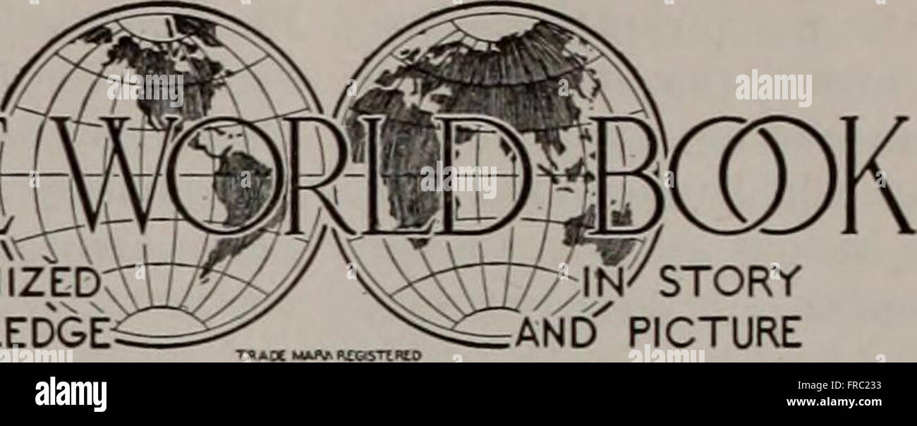 Il libro del mondo - conoscenze organizzate nella storia e foto (1918) Foto Stock