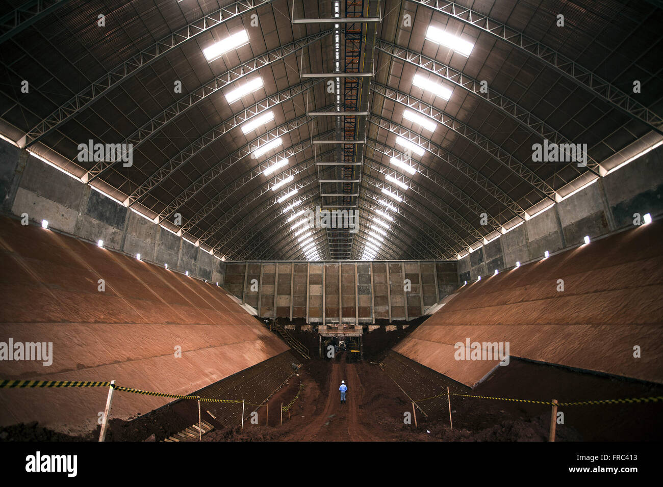 Costruzione di silo di stoccaggio granella Foto Stock