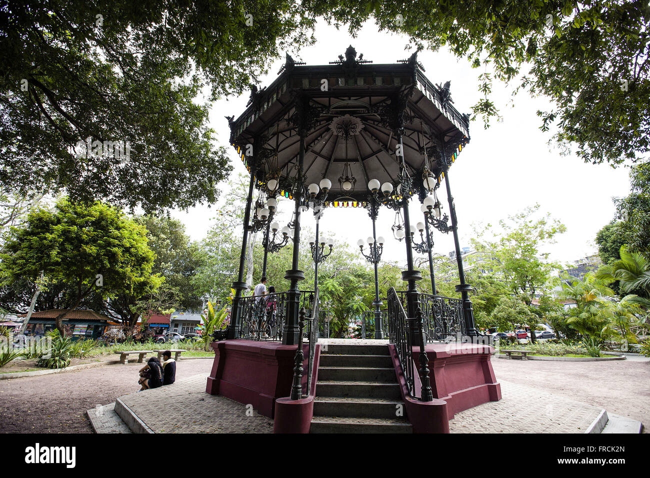 Coreto na Praça Heliodóro Balbi - construído em 1861 Foto Stock