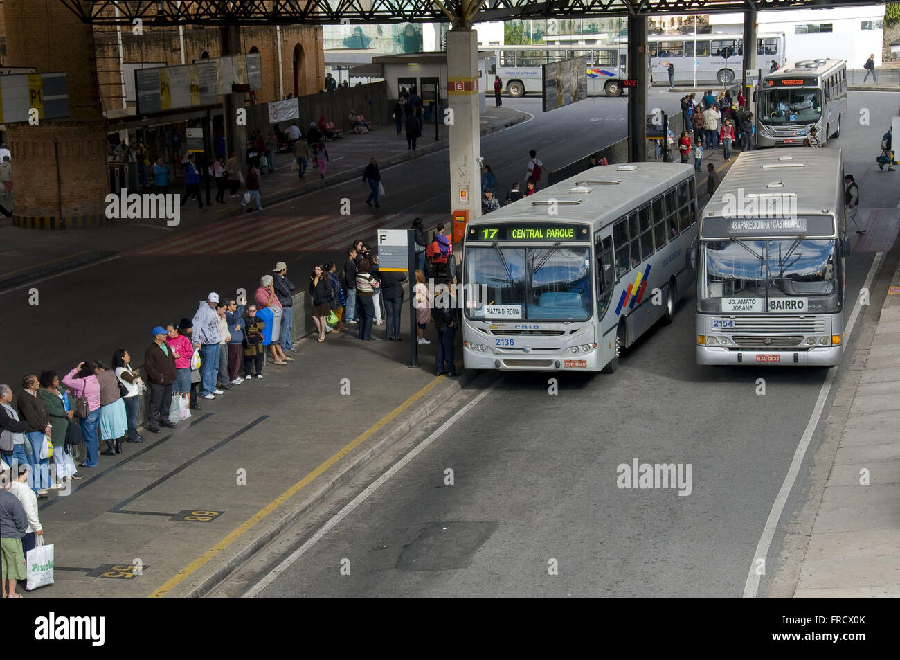 Terminale di autobus urbano della città di Sorocaba Foto Stock