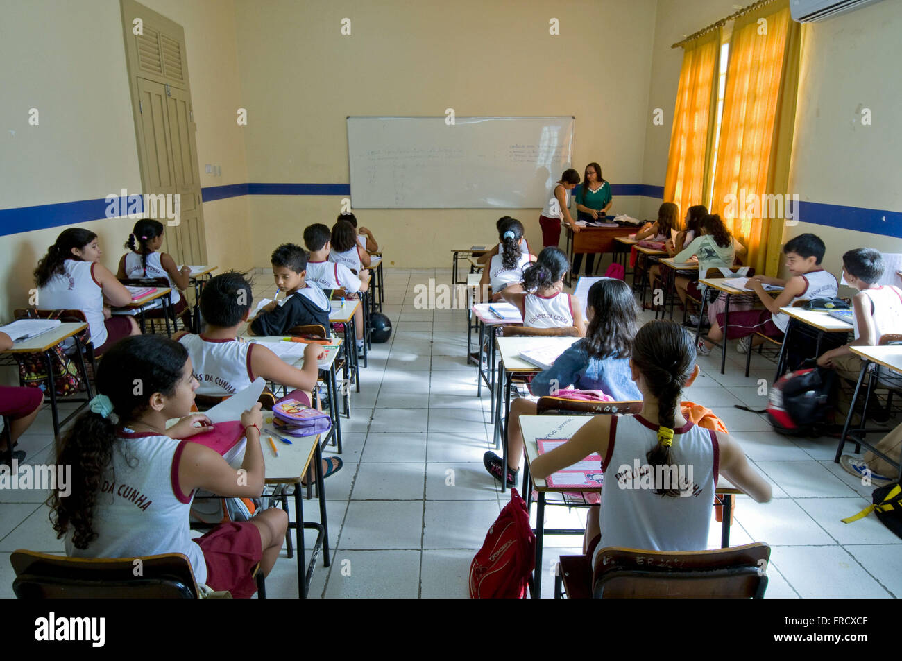Stato in aula Euclides da Cunha Scuola di Boa Vista Foto Stock