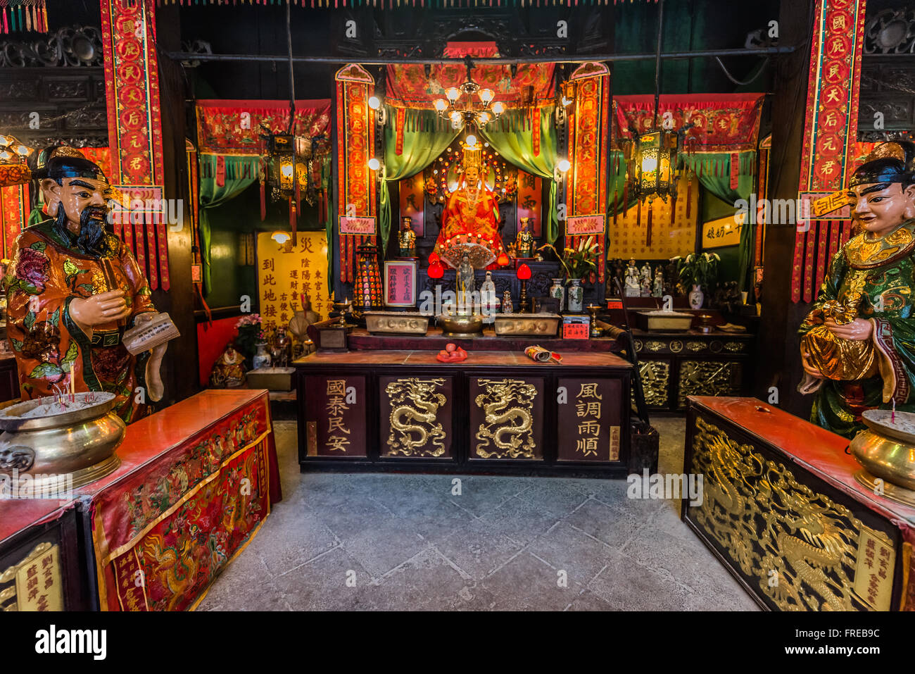 Santuario il Tempio di Tin Hau Tsim Sha Tsui in Kowloon Hong Kong Foto Stock