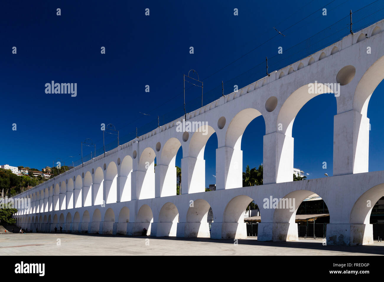 Arcos da Lapa oder Carioca-Aquädukt in Lapa, Rio de Janeiro, Brasile Foto Stock