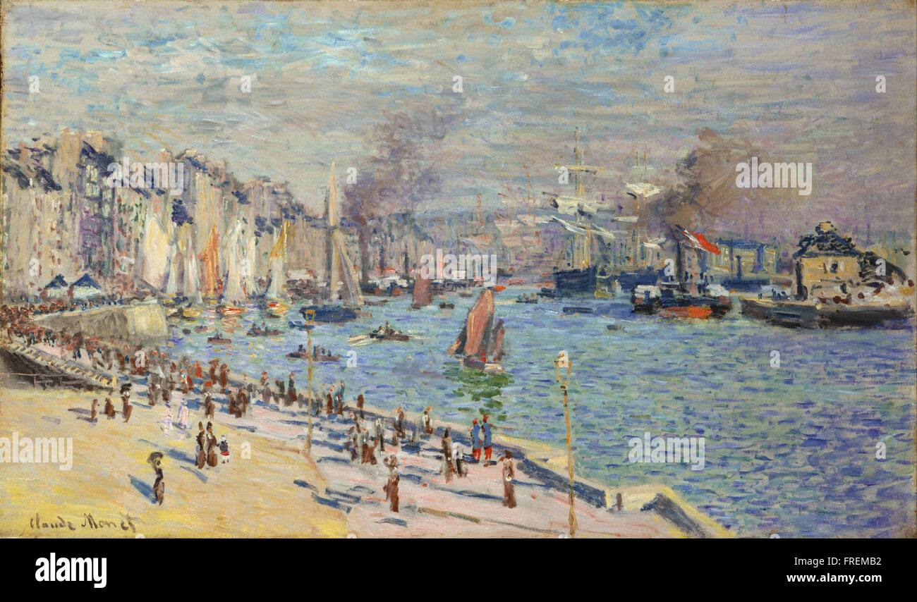 Claude Monet, francese - il porto di Le Havre Foto Stock