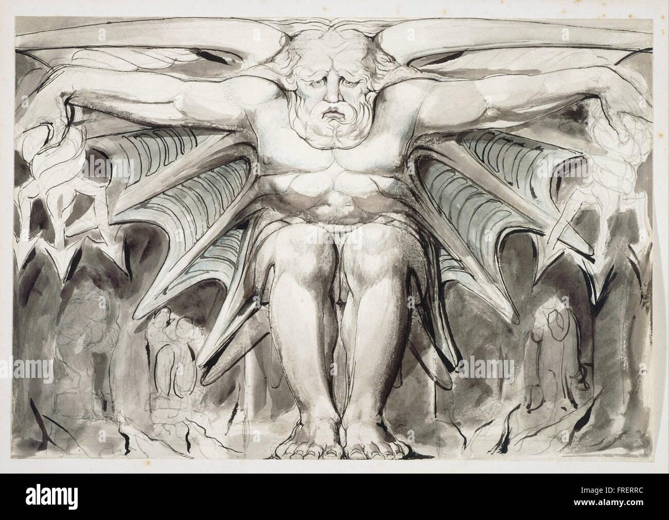 William Blake, Inglese - una distruzione di divinità Foto Stock