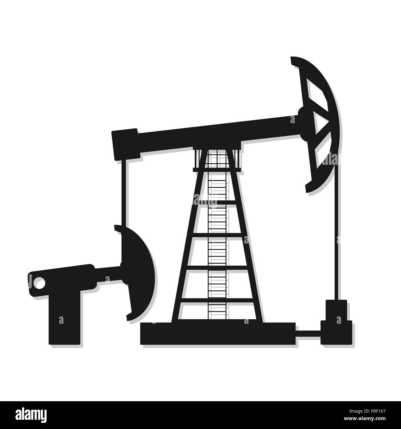 Pompa olio, illustrazione di apparecchiature Illustrazione Vettoriale