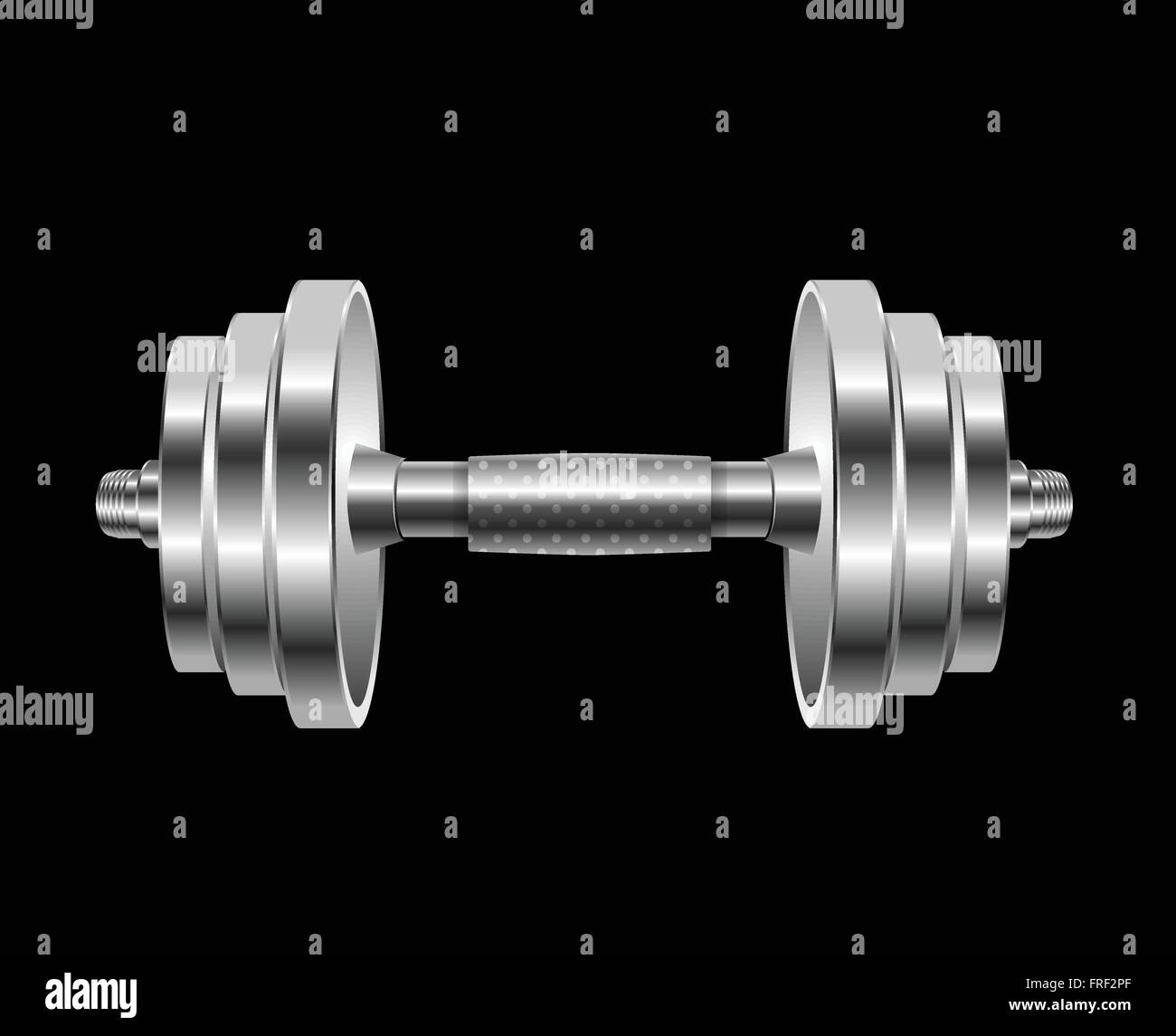 Dumbell su sfondo bianco Illustrazione Vettoriale