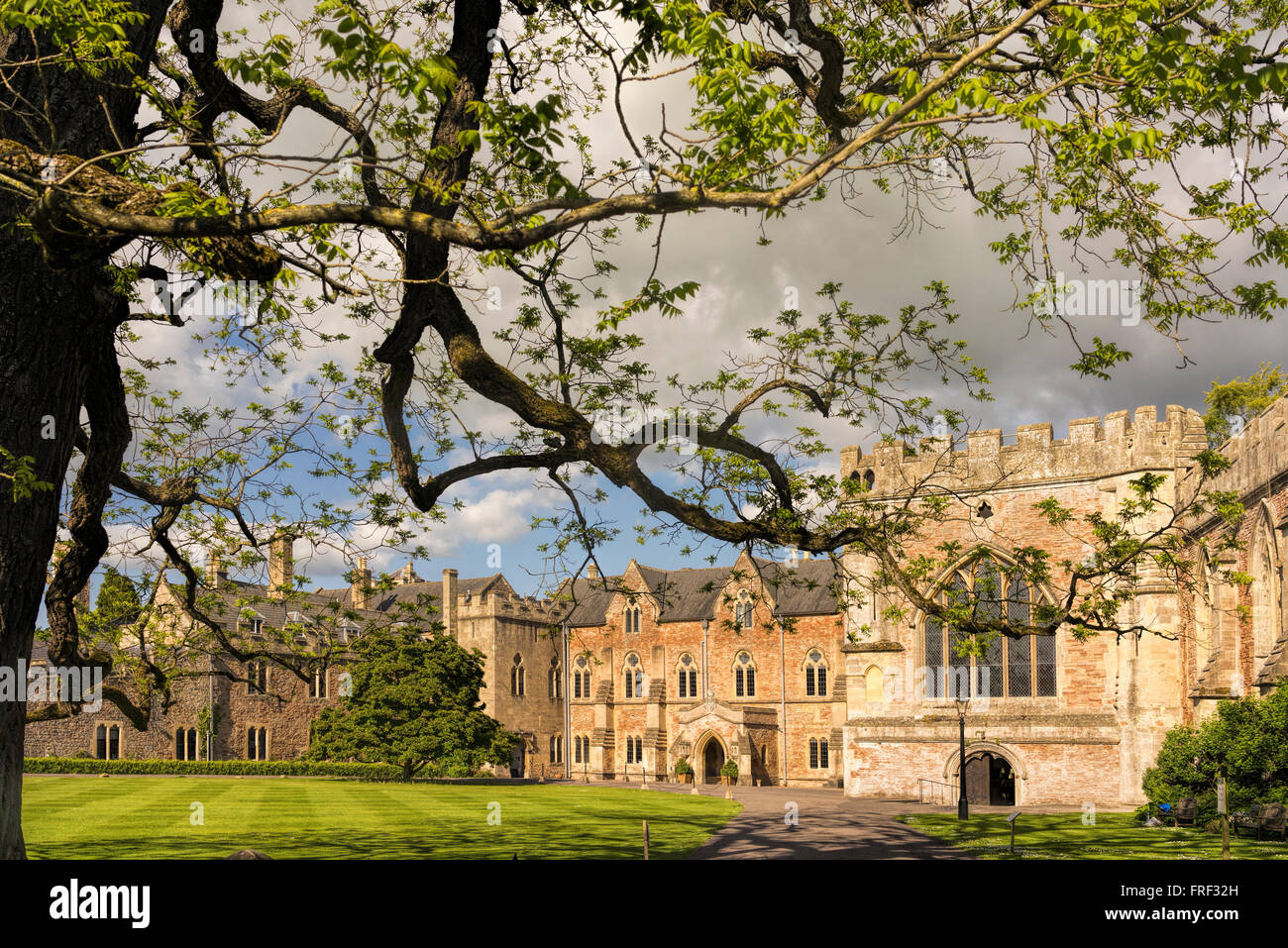 Palazzo del vescovo, pozzi, Somerset, Inghilterra, Regno Unito Foto Stock