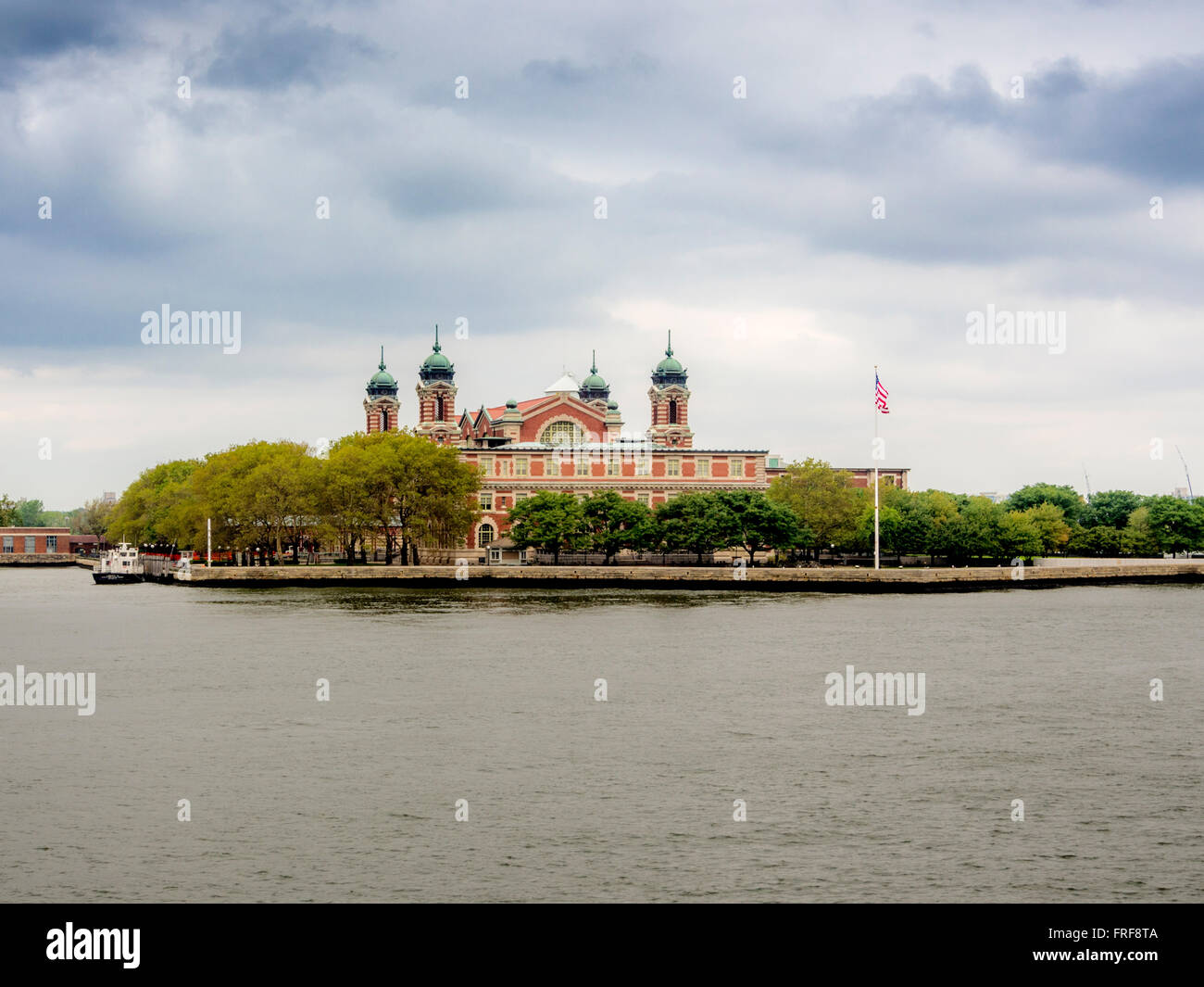 Ellis Island, Upper New York Bay, Stati Uniti d'America. America immigrati più trafficata stazione di ispezione da 1892 fino a 1954 Foto Stock
