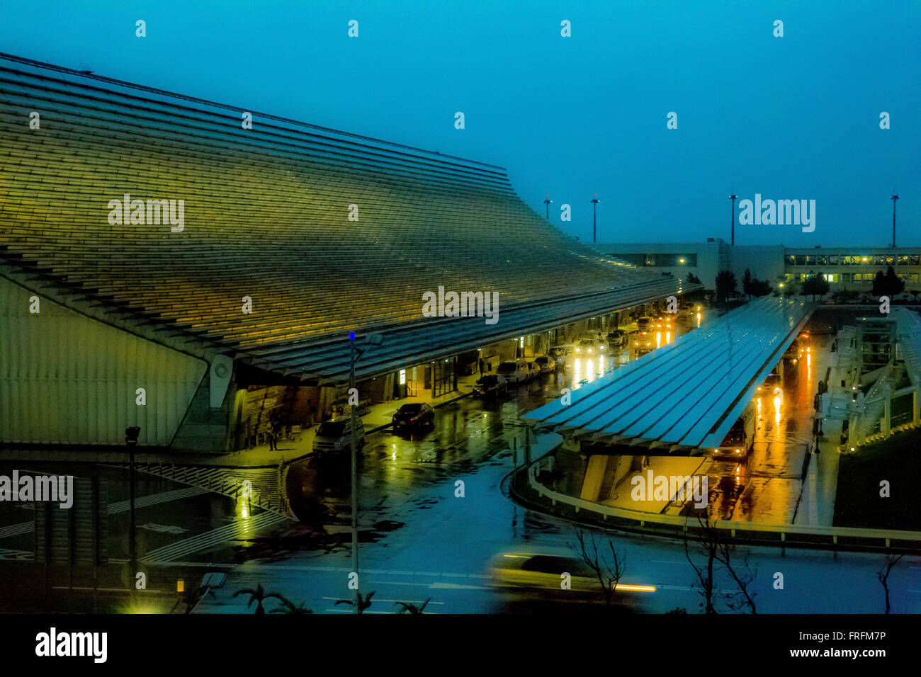 Dall'Aeroporto Internazionale TaoYuan di Taiwan Foto Stock