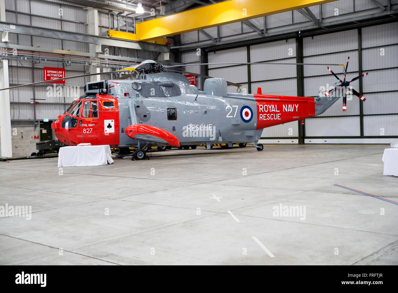771 Royal Navy cerca un squadrone di salvataggio smantellare il 31 marzo 2016 Foto Stock