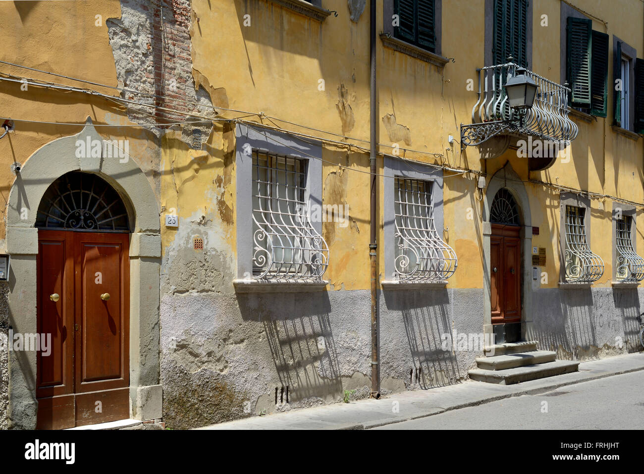 Rustico edificio vecchi, Via Carducci, Pisa, Toscana, Italia, Europa Foto Stock