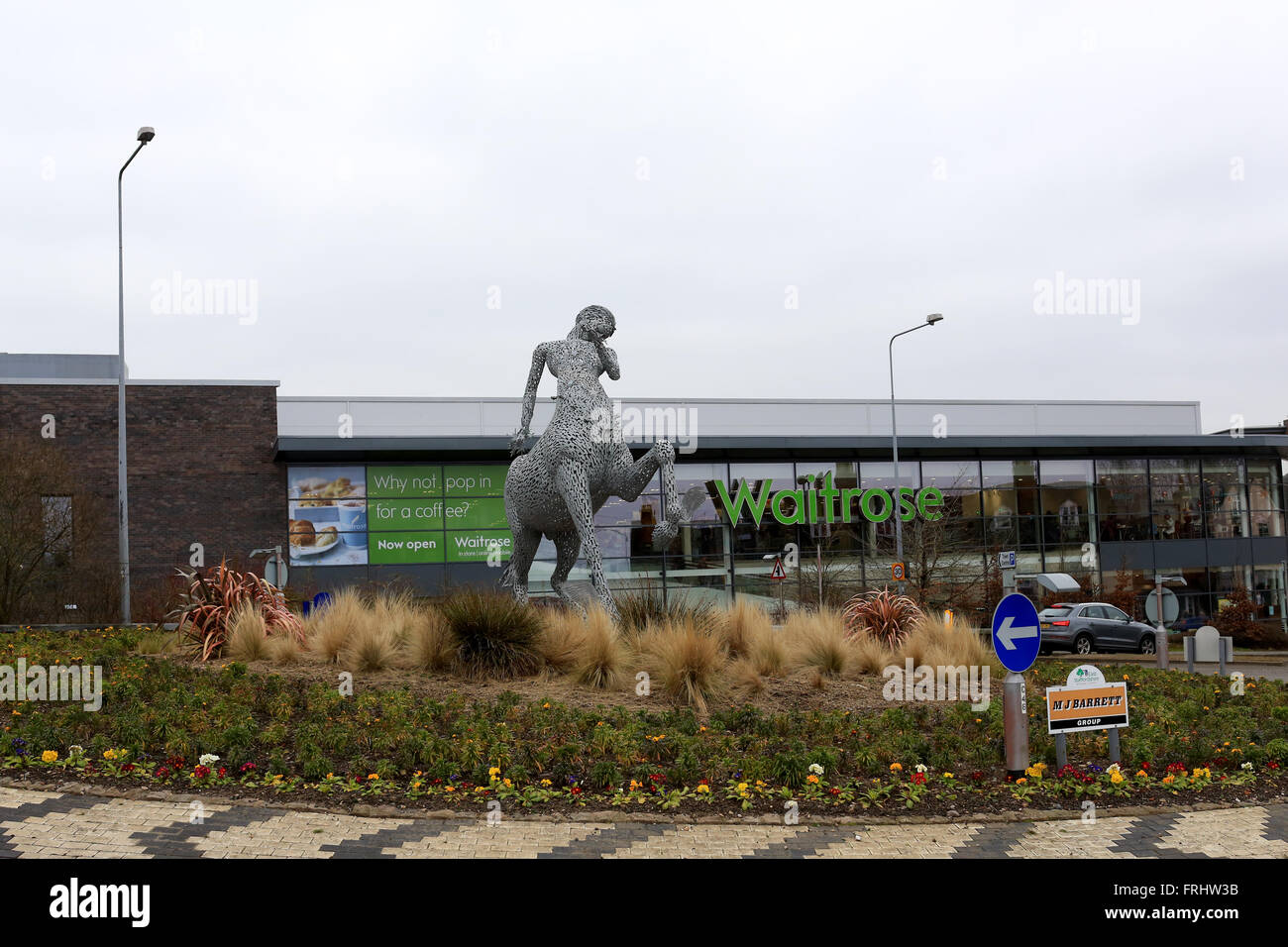 Waitrose store in Uttoxeter, Staffordshire Foto Stock