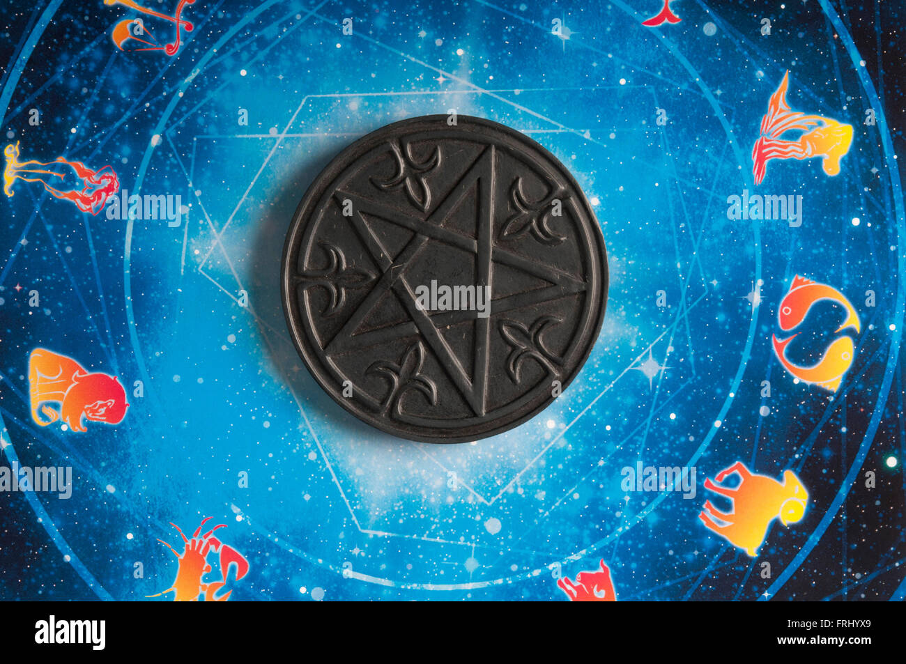 Pentagram e astrologia Foto Stock