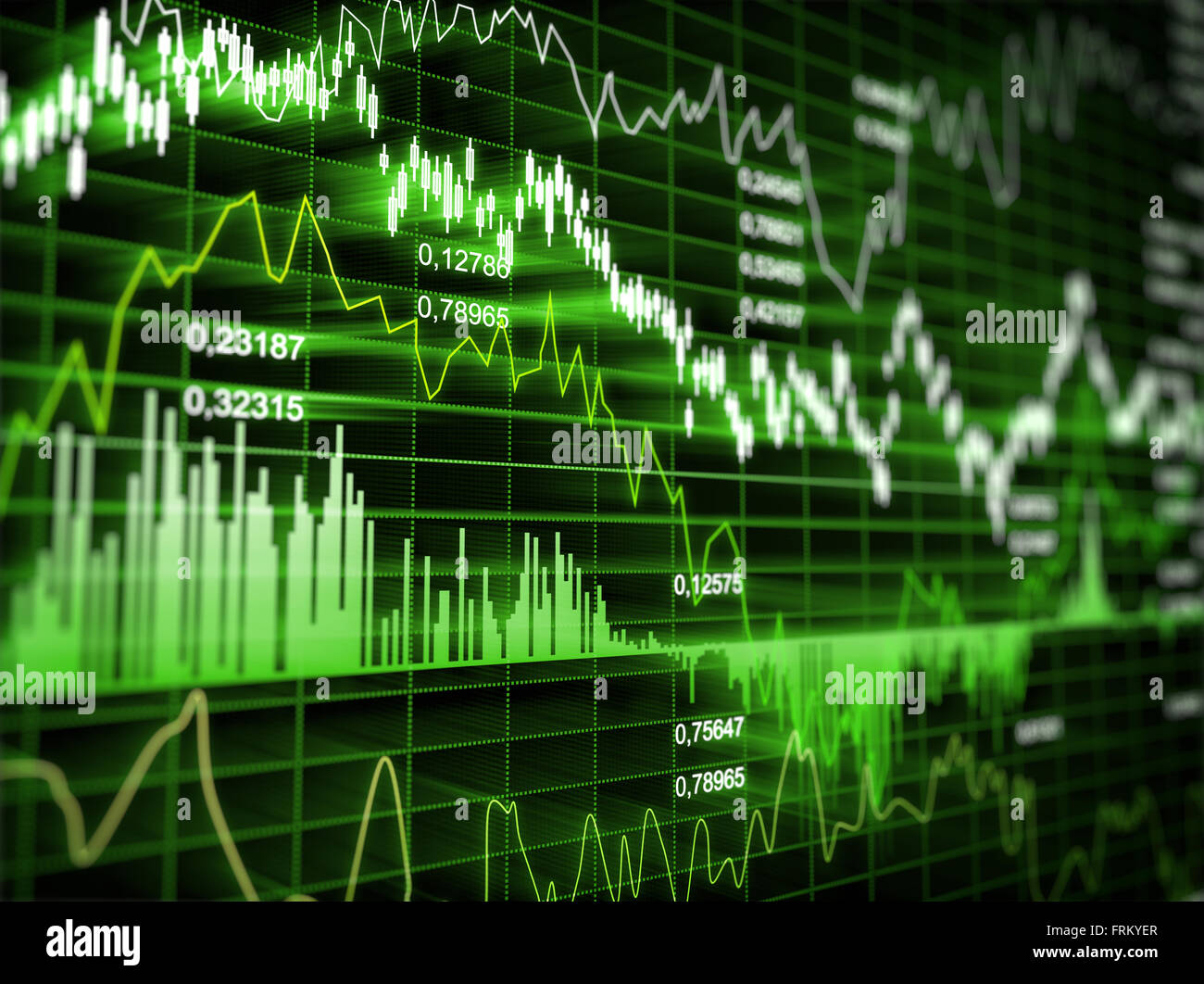 Diagramma di Business , computer immagine generata. Foto Stock
