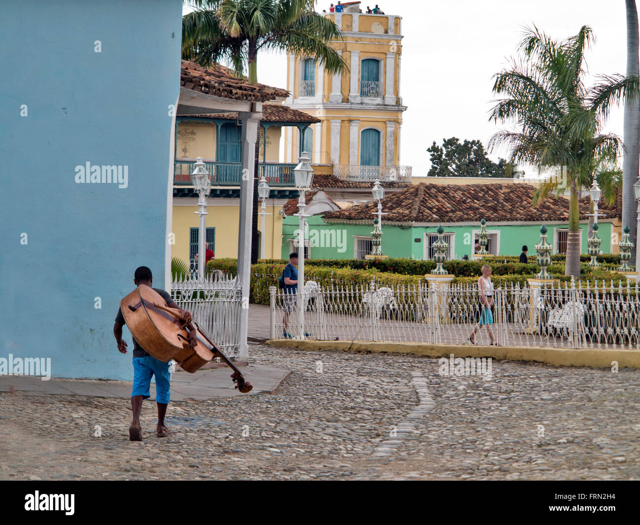 Cuba Trinidad musicien Foto Stock
