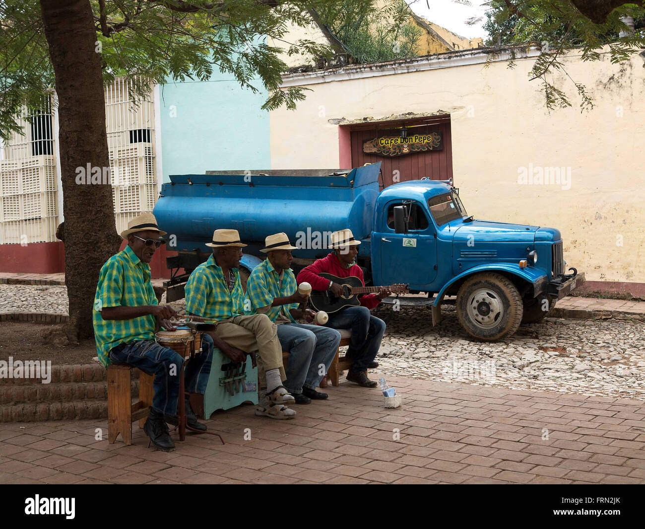 Trinidad musicien Cuba Foto Stock