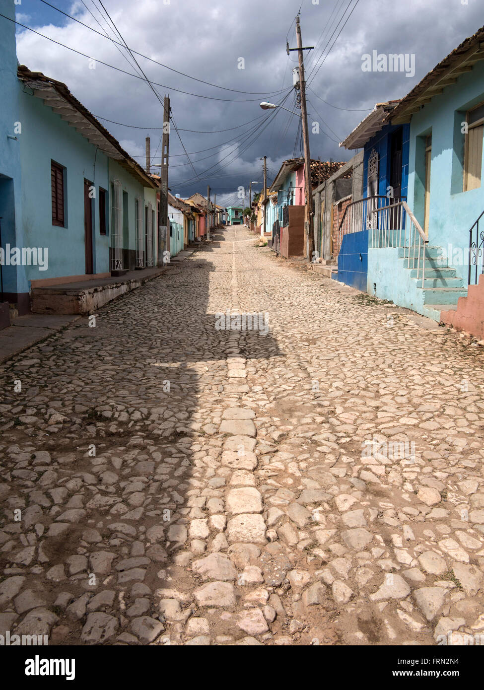 Architettura Cuba Trinidad street Foto Stock