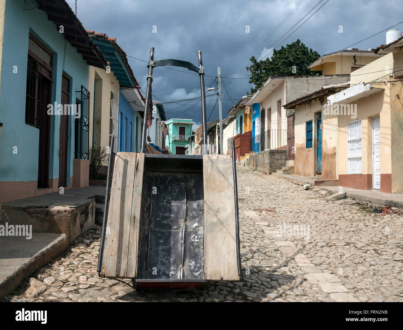 Architettura Cuba Trinidad street Foto Stock