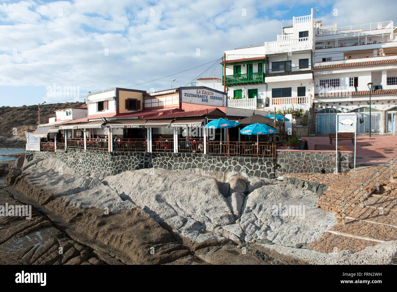 Spanien, Teneriffa, Costa Adeje, La Caleta Foto Stock