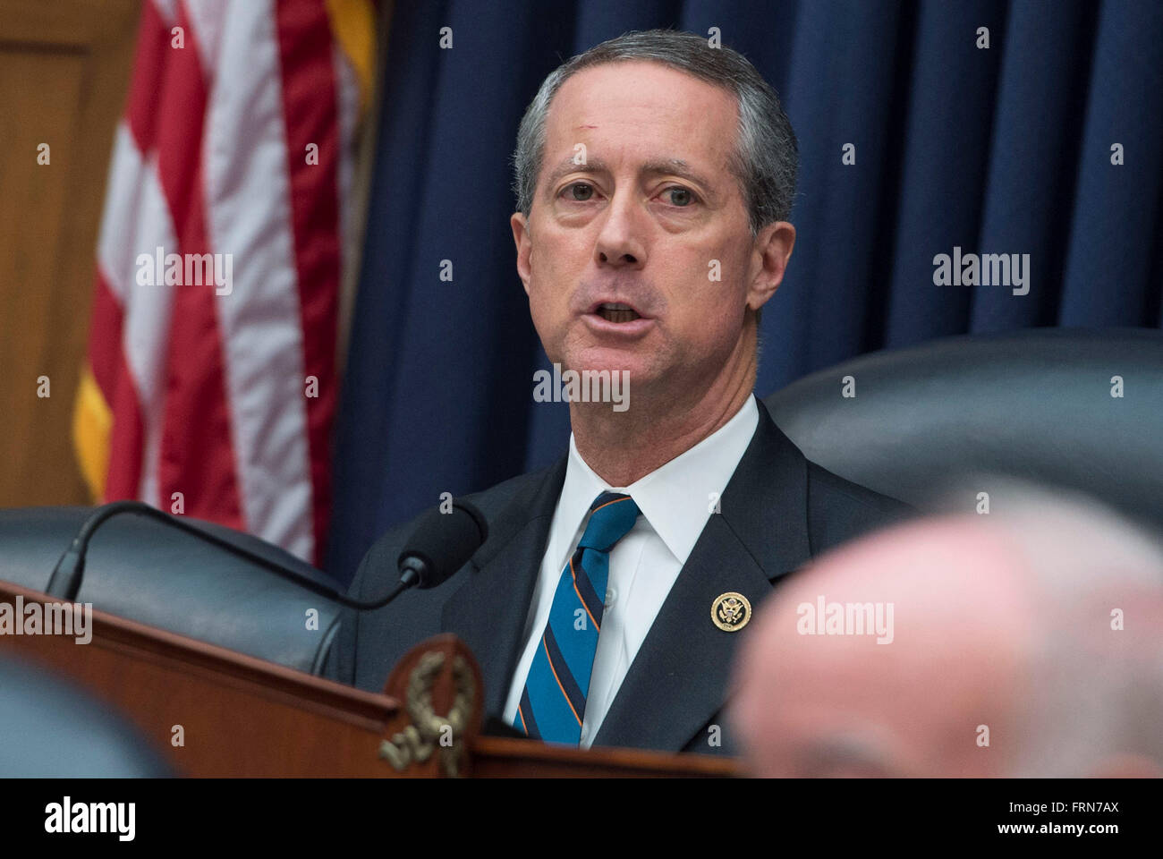 U.S Congressman Mac Thornberry, Presidente della Casa Comitato delle Forze Armate, nel corso di una audizione davanti alla casa Comitato delle Forze Armate su Capitol Hill Marzo 22, 2016 a Washington, DC. Foto Stock