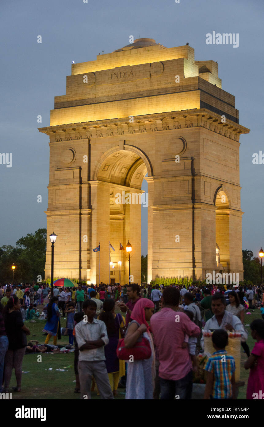 India Gate, Delhi, India Foto Stock