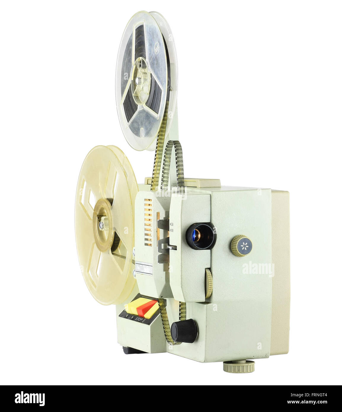 Home proiettore video isolati su sfondo bianco Foto Stock