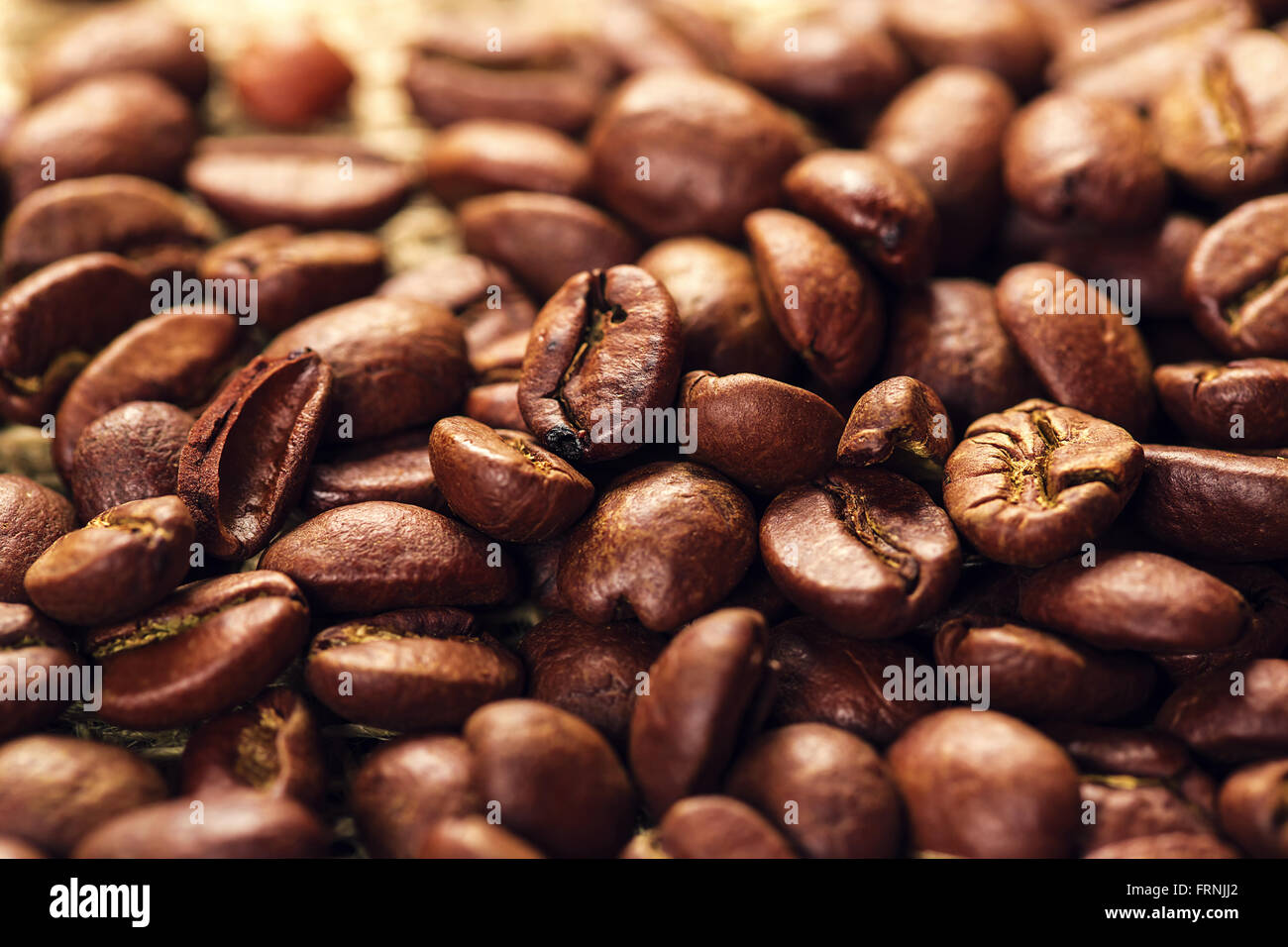 Caffè torrefatto in grani, può essere utilizzata come sfondo Foto Stock