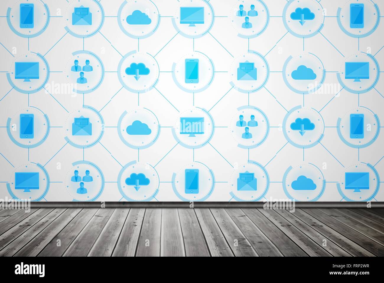 App wallpaper in camera Foto Stock