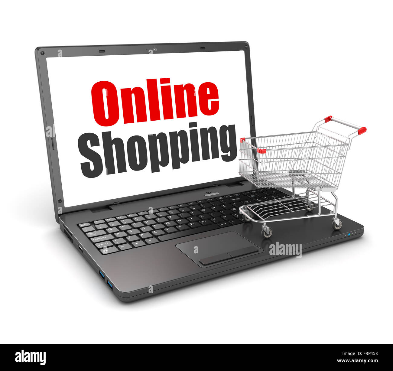 Shopping online , questo è un computer generato e rendering 3d'immagine. Foto Stock
