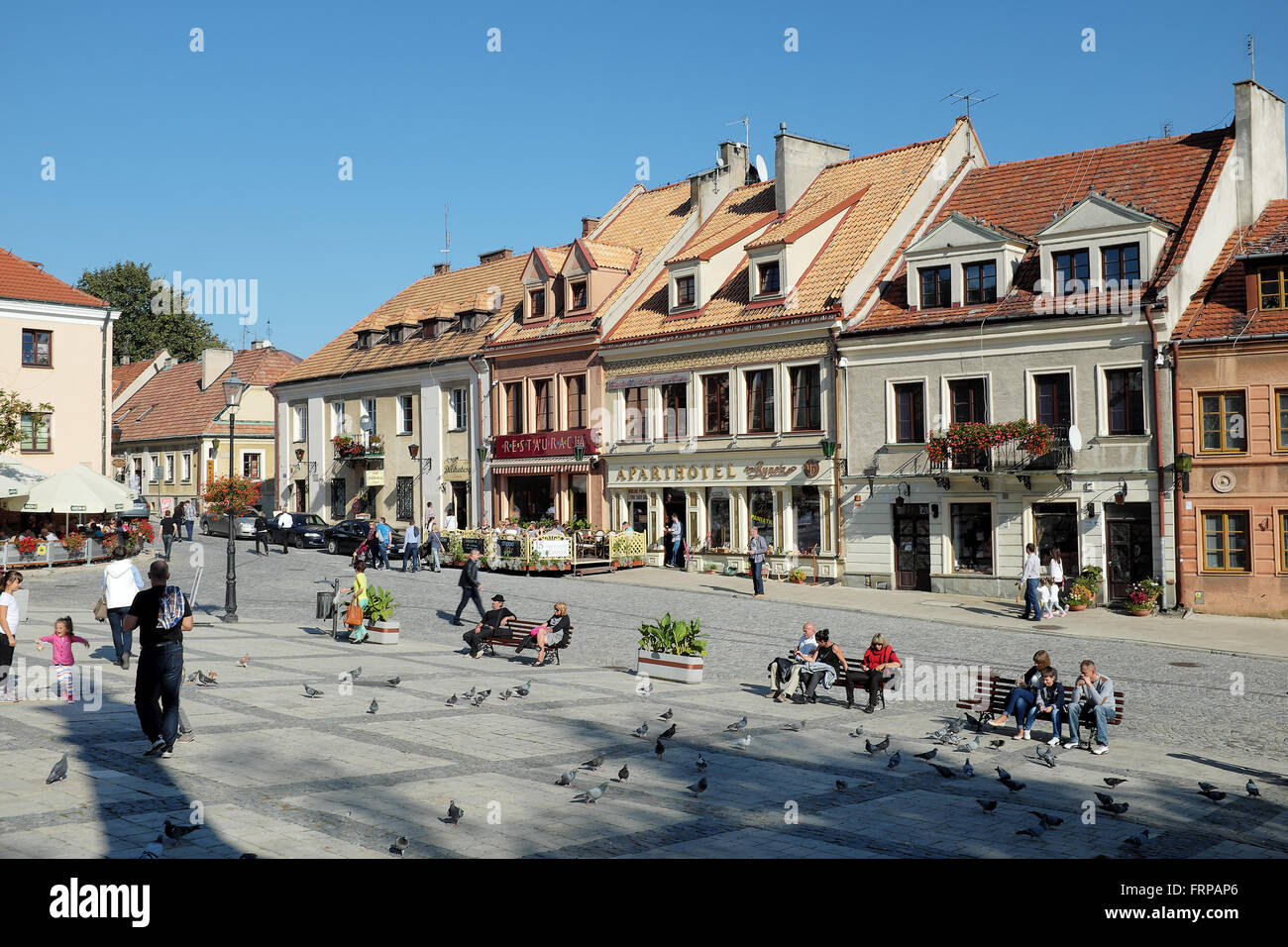 Sandomierz, Piazza della Città Vecchia, podkarpackie voivodato, Polonia Foto Stock