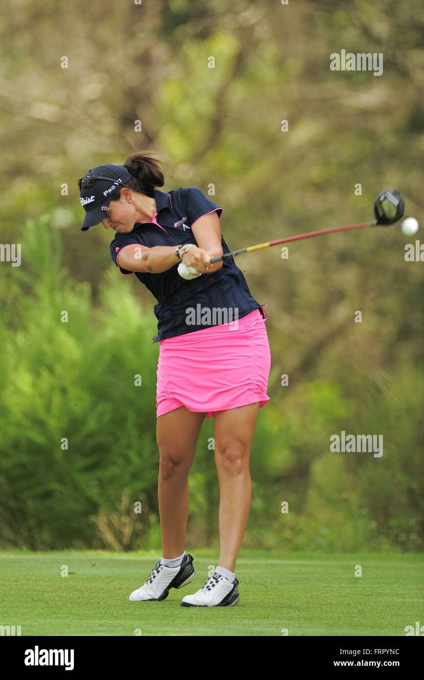 Settembre 22, 2013 - Kissimmee, FL, Stati Uniti - Giulia Molinaro durante il round finale del Tour Symetra Volvik del campionato in corso Plamer a Reunion Resort sul Sett. 22, 2013 in Kissimmee, Florida. ...ZUMA Press/Scott A. Miller (credito Immagine: © Scott A. Miller via ZUMA filo) Foto Stock