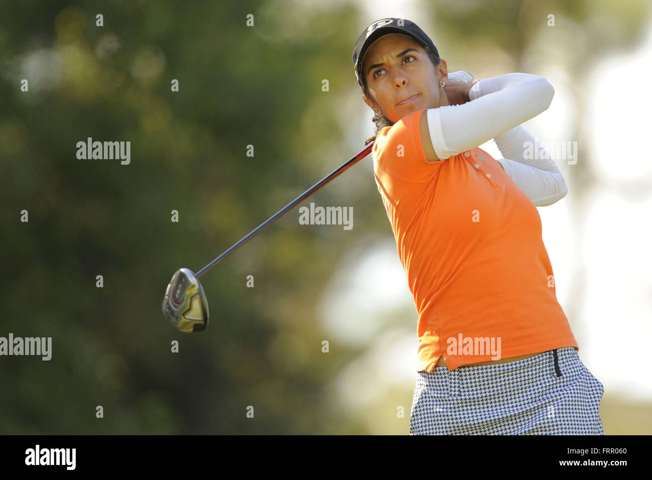 Daytona Beach, FL, Stati Uniti d'America. Il 29 settembre, 2013. Paula Reto durante il terzo round del Tour Symetra campionato LPGA International sul Sett. 29, 2013 in Daytona Beach, Florida. ZUMA Press/Scott A. Miller © Scott A. Miller/ZUMA filo/Alamy Live News Foto Stock